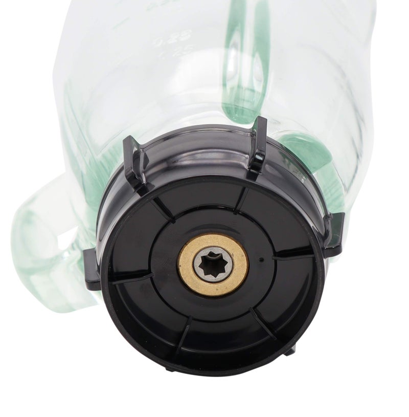 Blendin Complete 6-Piece 48 Ounce Replacement Round Glass Jar Cup Assembly Set With a Jar Base Cap, Blade, Gasket, Round Lid, Center Fill - Compatible with Standard Oster & Osterizer Blenders - Image 5